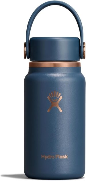 Hydro Flask Micro Bottle - Insulated Mini Leak Proof Flask for Purse or Pocket in 6.7 Oz Harbor Blue ARC