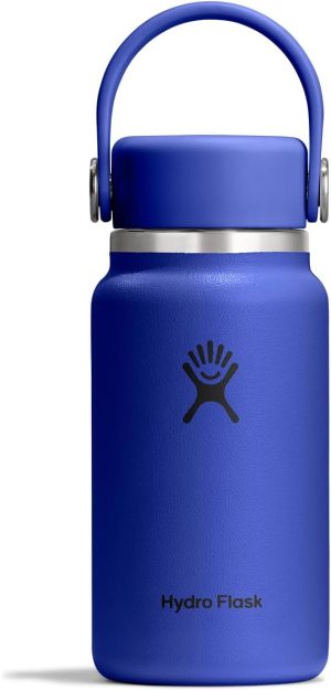 Hydro Flask Micro Bottle - Insulated Mini Leak Proof Flask for Purse or Pocket in 6.7 Oz Capri Blue