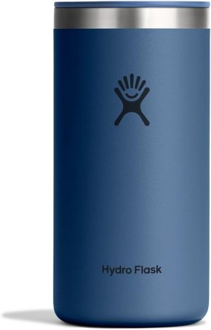 Hydro Flask Travel Coffee Cup ??Insulated Stainless Steel. Non-Spill. Leak Proof To-Go Tumbler 16 Oz Harbor Blue