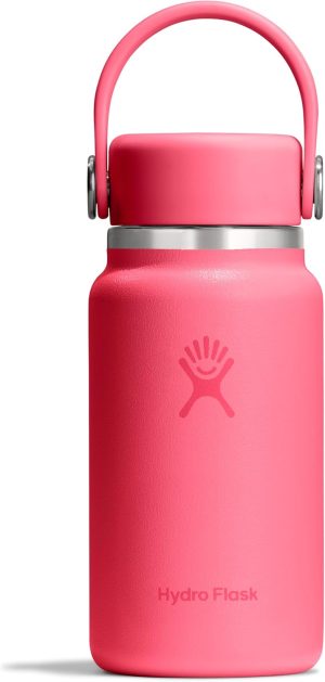 Hydro Flask Micro Bottle - Insulated Mini Leak Proof Flask for Purse or Pocket in 6.7 Oz Popstar Pink
