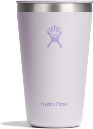 Hydro Flask All Around Tumbler Press-In Lid. Insulated Travel Mug. Stainless Steel Coffee Cup 16 Oz Cloud Pink