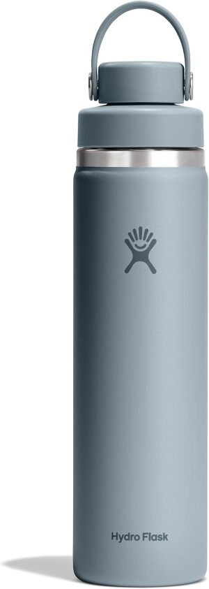Hydro Flask Water Bottle - Insulated Stainless Steel - Wide Mouth Flex Chug Lid. Non Spill. Leakproof in 24 Oz Shale Gray