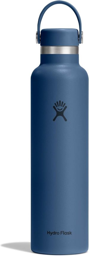 Hydro Flask Water Bottle - Insulated Stainless Steel - Non Spill. Leakproof in 24 Oz Harbor Blue