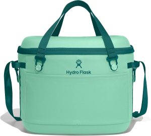 Hydro Flask Carryout Cooler - Insulated Portable Soft Cooler - 30 L Capacity in Mermaid Green